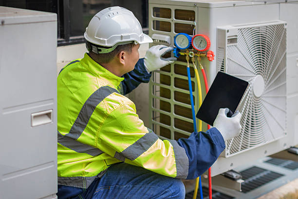 Professional Hvac technician working in Tyrone, PA